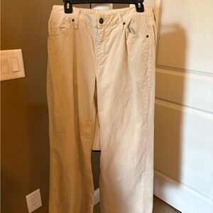 Asher Beige Cords CAbi Light Tan Striped Trousers